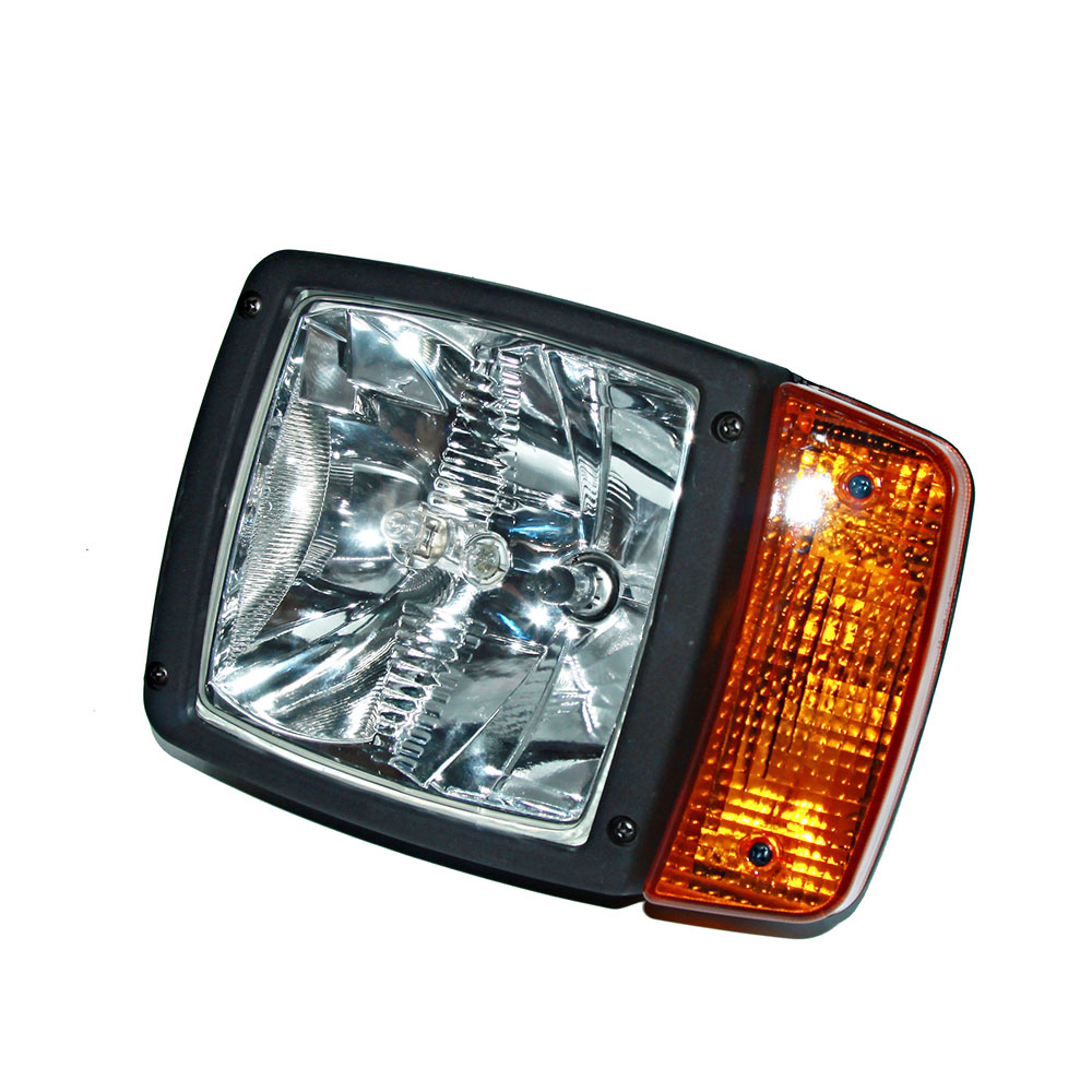 灯具 组合前大灯H3.H7.12V24V可选 尺寸210x120x110 安装尺寸M12  适用JCB两头忙及其他工程机械 内置针式插件 (1)